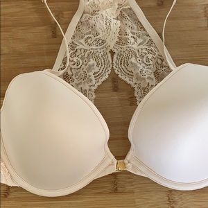 COPY - Front closure lace racer back in soft pink